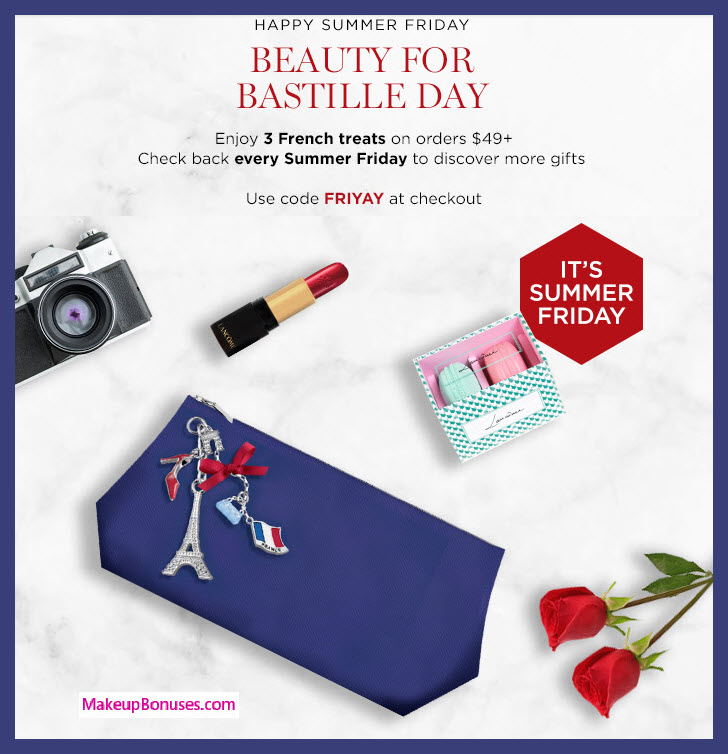 Receive a free 3-pc gift with $49 Lancôme purchase