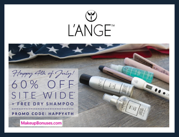 L'ange 60% Off sitewide MakeupBonuses.com