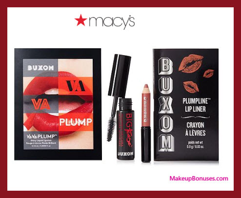 Receive a free 3-pc gift with $35 BUXOM purchase