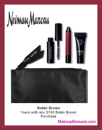 Receive a free 4-pc gift with $100 Bobbi Brown purchase