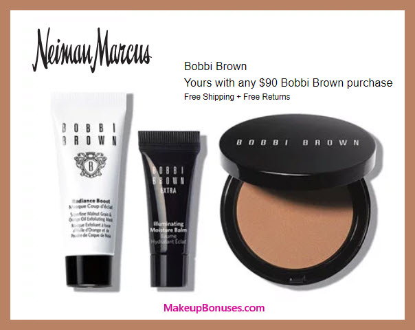 Receive a free 3-pc gift with $90 Bobbi Brown purchase