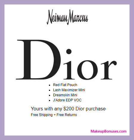 Receive a free 4-pc gift with $200 Dior Beauty purchase
