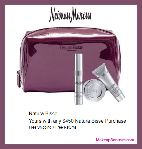 Receive a free 3-pc gift with $450 Natura Bissé purchase