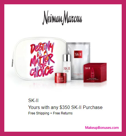 Receive a free 11-pc gift with $350 SK-II purchase