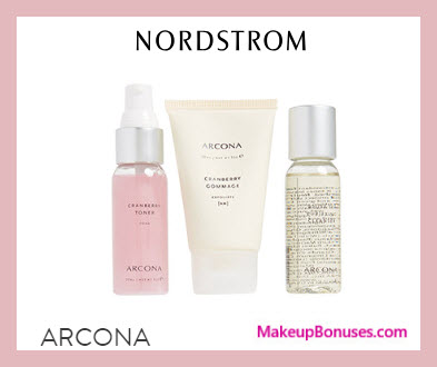 Receive a free 3-pc gift with $100 ARCONA purchase
