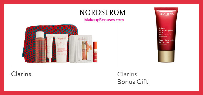 Receive a free 12-pc gift with $65 Clarins purchase
