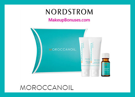 Receive a free 3-pc gift with $75 Moroccanoil purchase