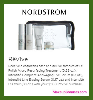 Receive a free 5-pc gift with $300 RéVive purchase