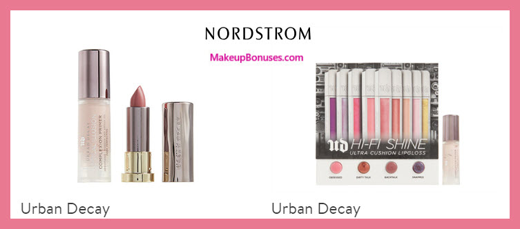 Receive a free 4-pc gift with $55 Urban Decay purchase