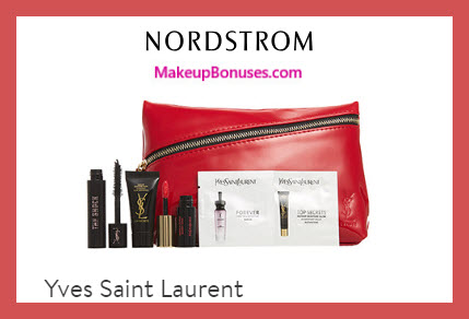 Receive a free 6-pc gift with $150 Yves Saint Laurent purchase
