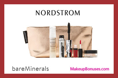 Receive a free 5-pc gift with $60 bareMinerals purchase