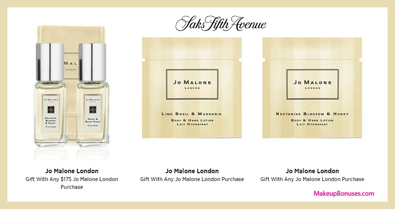 Receive a free 4-pc gift with $175 Jo Malone purchase