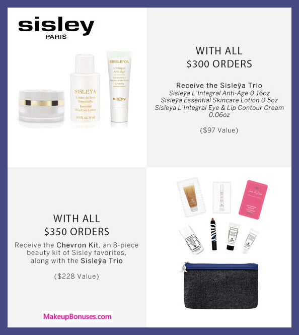 Receive a free 11-pc gift with $350 Sisley Paris purchase