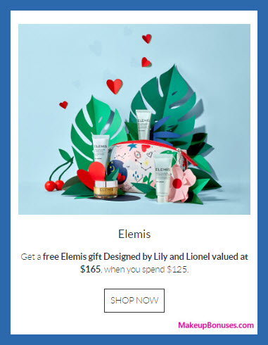 Receive a free 5-pc gift with $125 Elemis purchase
