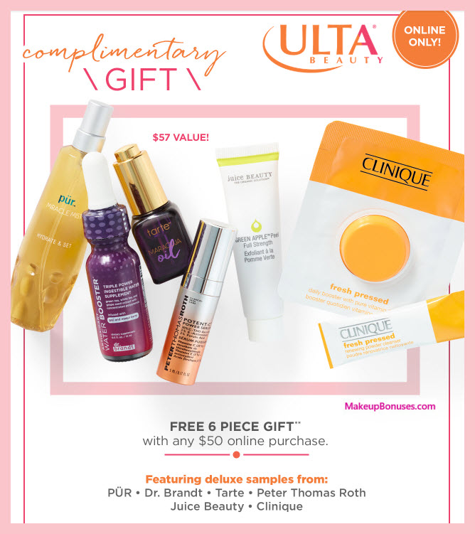 Receive a free 6-pc gift with $50 Multi-Brand purchase