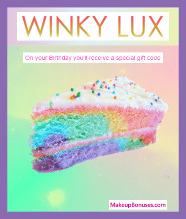 Winky Lux Birthday Gift - MakeupBonuses.com #WinkyLux #CrueltyFree