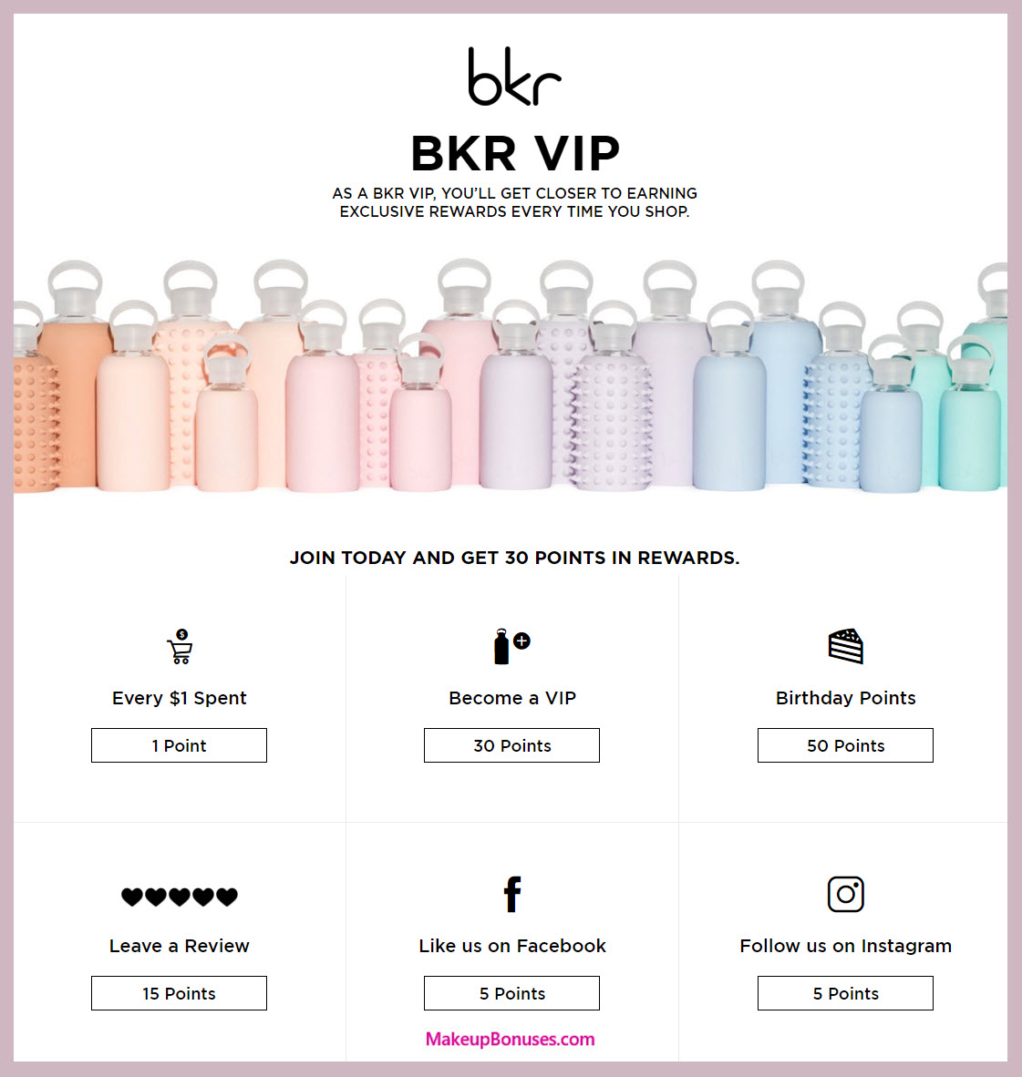 bkr Birthday Gift - MakeupBonuses.com #mybkr