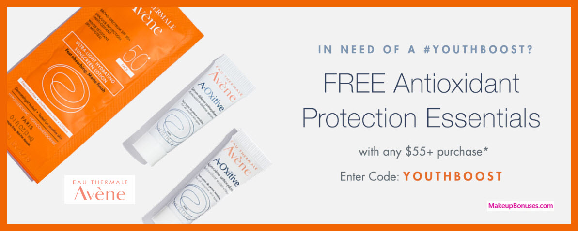 Receive a free 3-pc gift with $55 Avène purchase