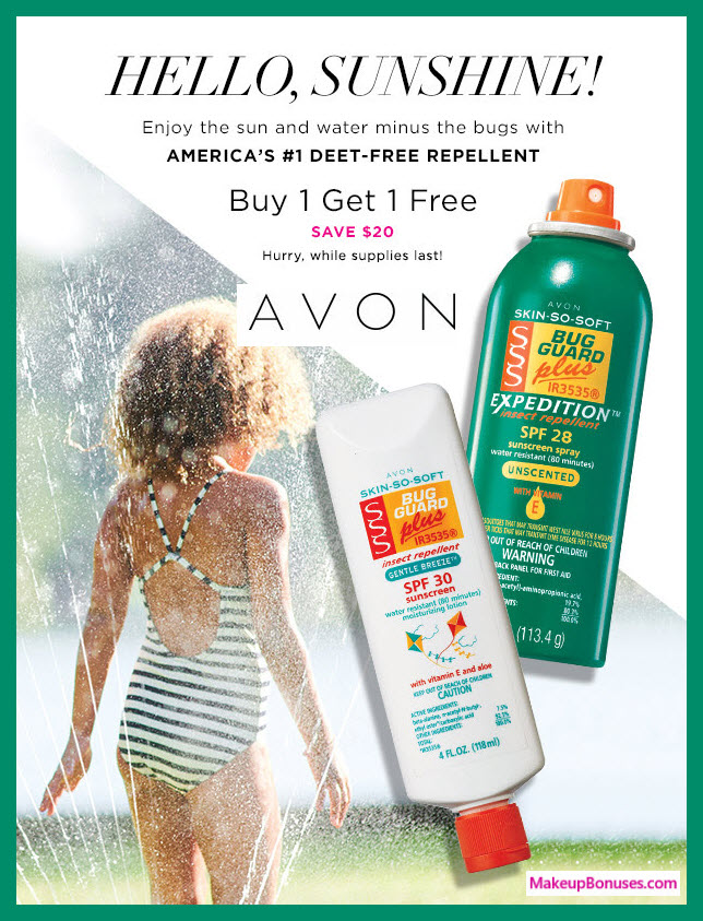 Receive a free 3-pc gift with 3 Skin So Soft Bug Guard purchase
