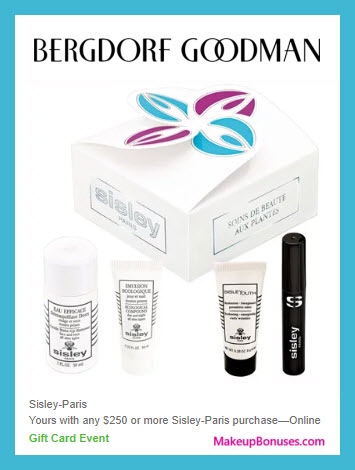 Receive a free 4-pc gift with $250 Sisley Paris purchase