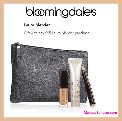 Receive a free 4-pc gift with $95 Laura Mercier purchase