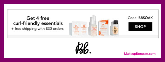 Receive a free 4-pc gift with $30 Bumble and bumble purchase