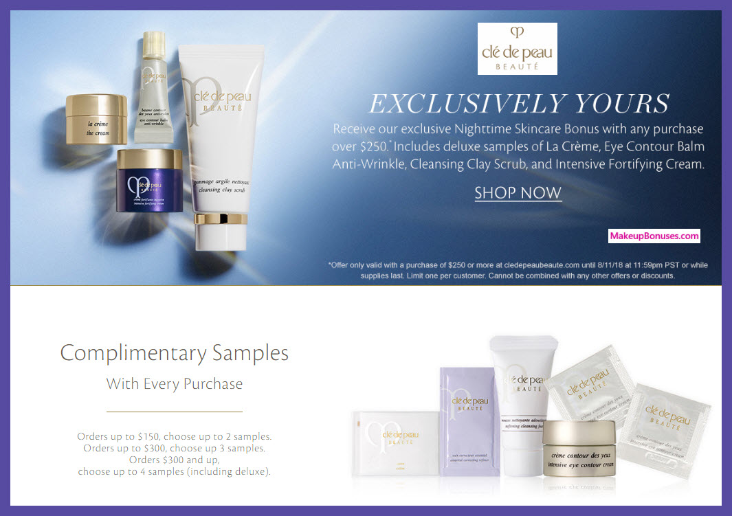 Receive a free 4-pc gift with $250 Clé de Peau Beauté purchase