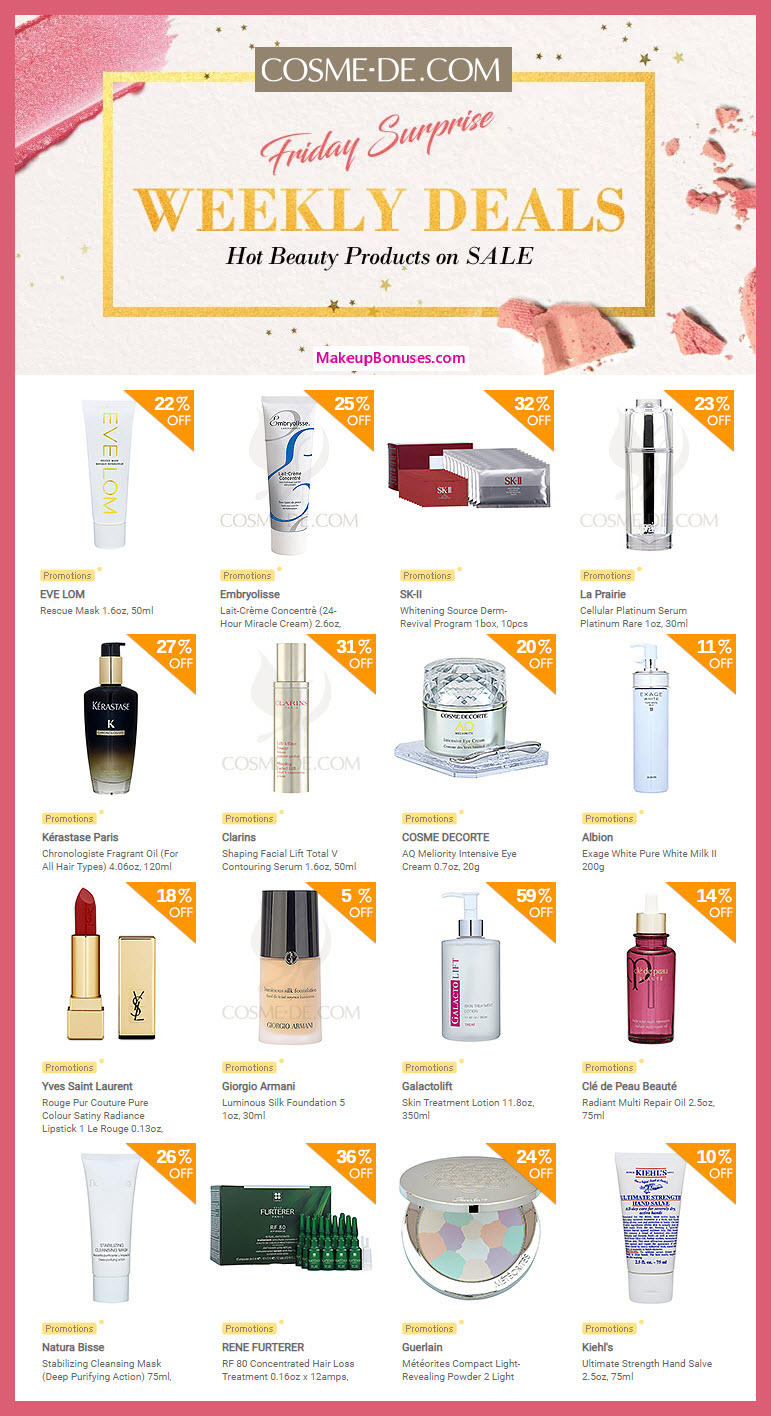 Cosme-De.com Sale - MakeupBonuses.com