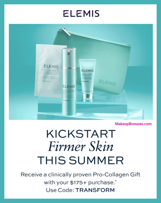 Receive a free 4-pc gift with $175 Elemis purchase