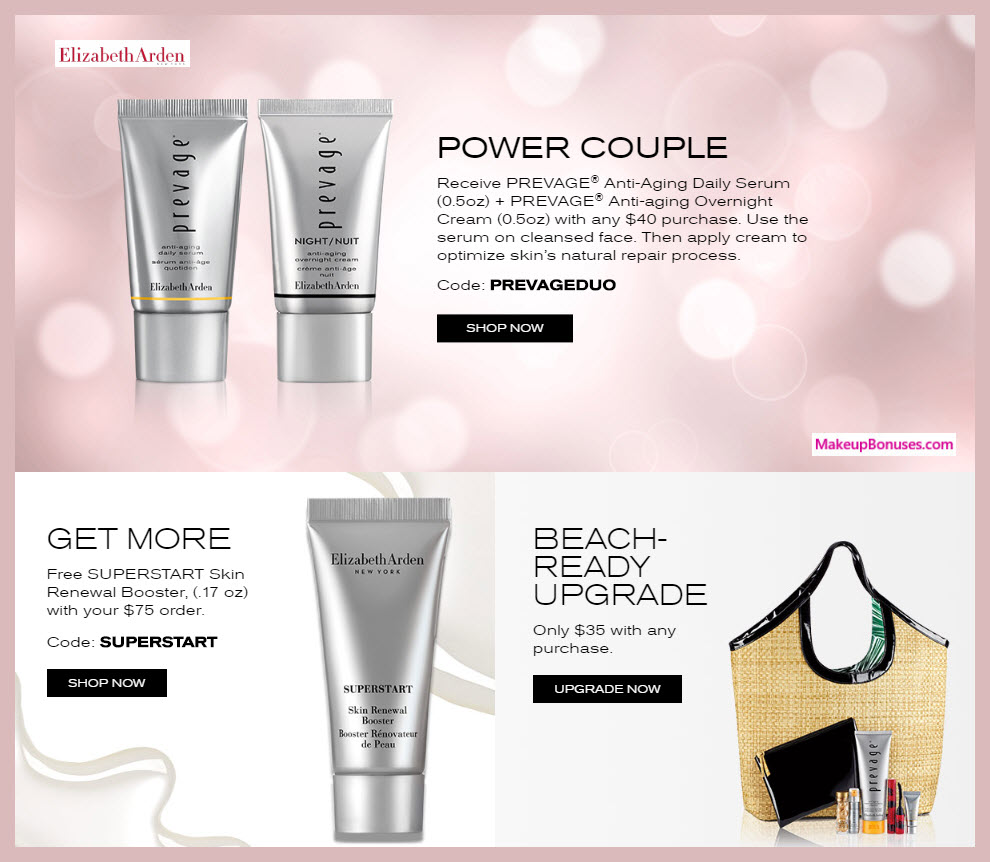 Receive a free 3-pc gift with $75 Elizabeth Arden purchase
