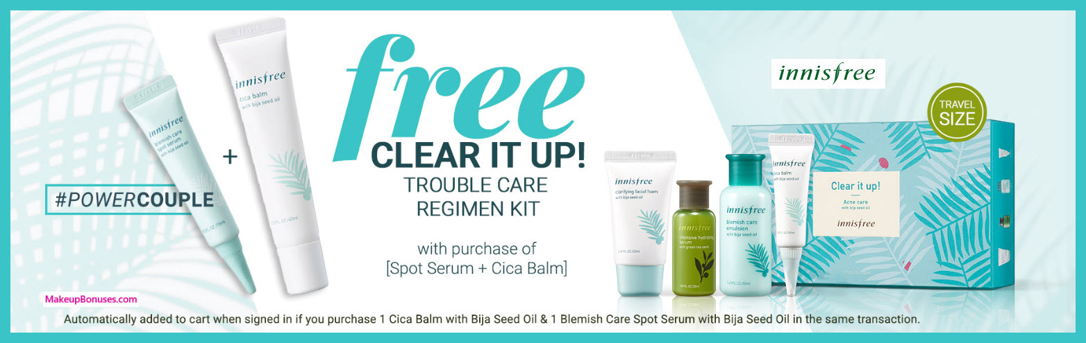 Receive a free 4-pc gift with Spot Serum + Cica Balm purchase