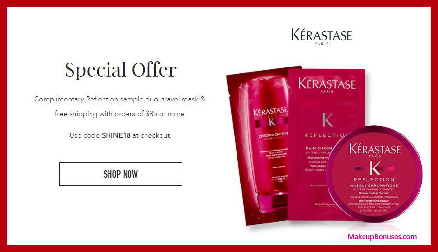 Receive a free 3-pc gift with $85 Kérastase purchase