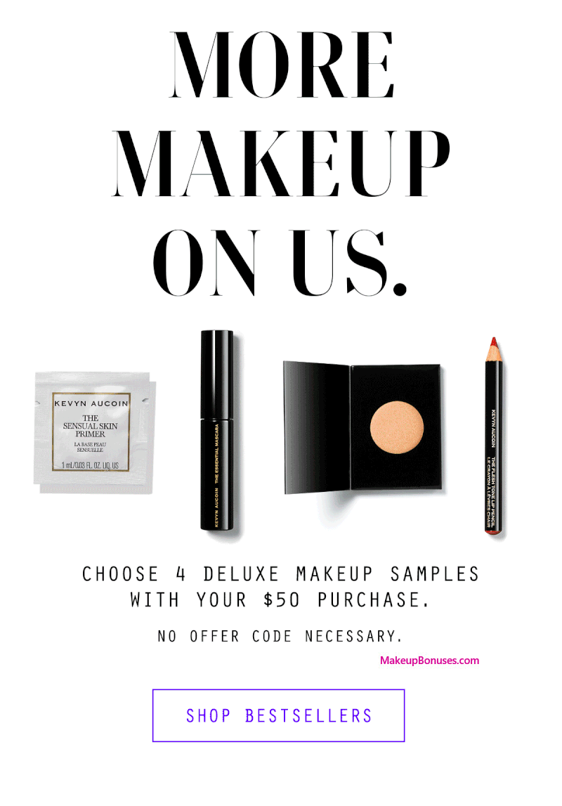 Receive your choice of 4-pc gift with $50 Kevyn Aucoin purchase
