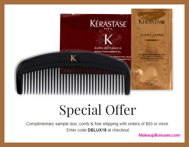 Receive a free 3-pc gift with $50 Kérastase purchase