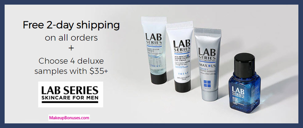 Receive your choice of 4-pc gift with $35 LAB SERIES purchase