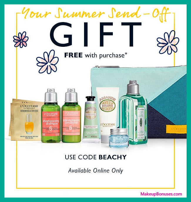 Receive a free 4-pc gift with $45 L'Occitane purchase