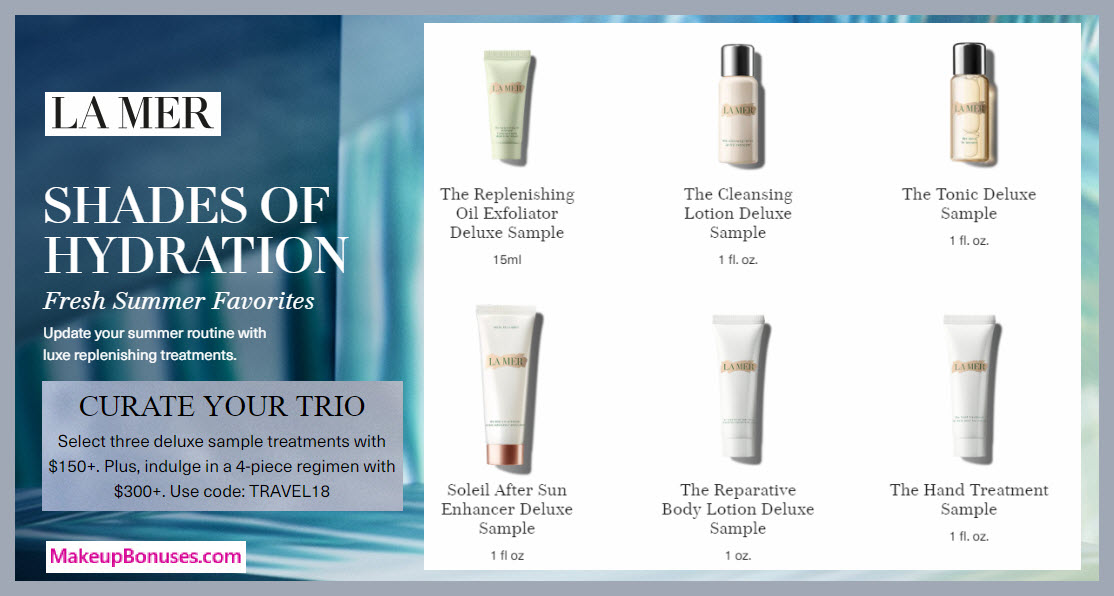 Receive your choice of 3-pc gift with $150 La Mer purchase