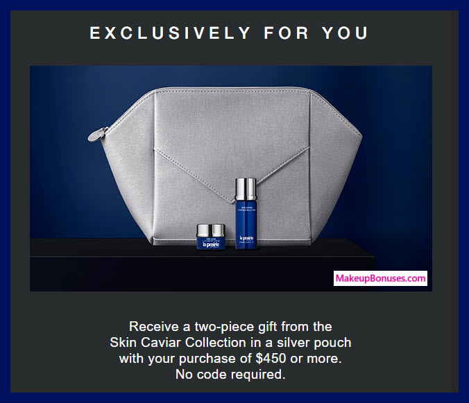 Receive a free 3-pc gift with $450 La Prairie purchase