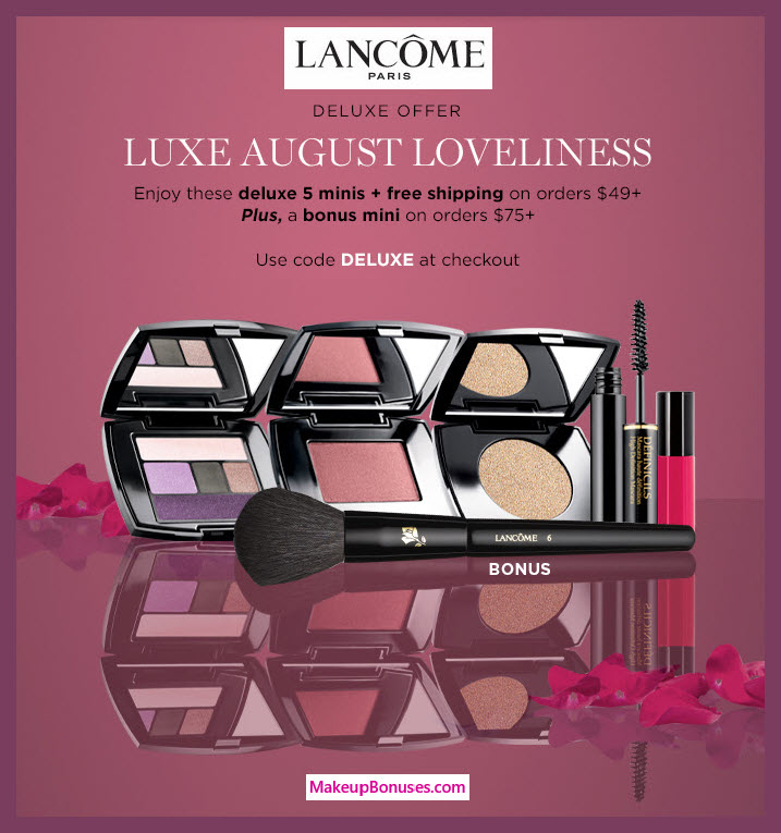 Receive a free 5-pc gift with $49 Lancôme purchase