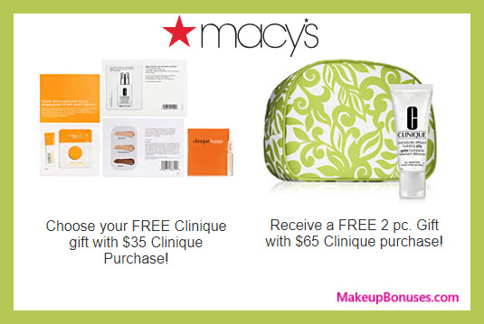 Receive a free 3-pc gift with $65 Clinique purchase