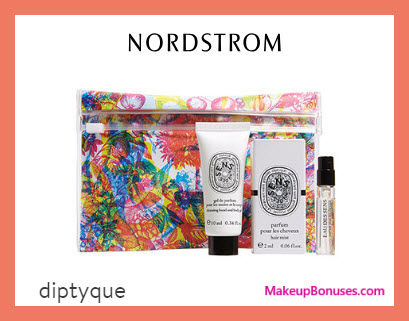 Receive a free 3-pc gift with $130 Diptyque purchase