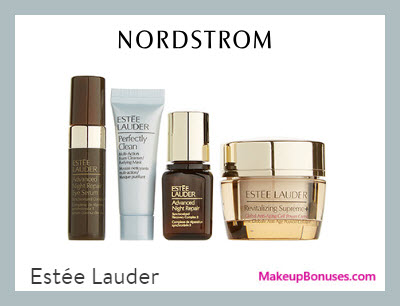 Receive a free 4-pc gift with $49.5 Estée Lauder purchase