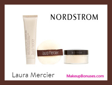 Receive a free 3-pc gift with $85 Laura Mercier purchase