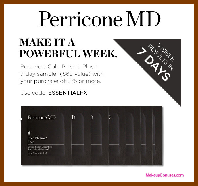 Receive a free 7-pc gift with $75 Perricone MD purchase