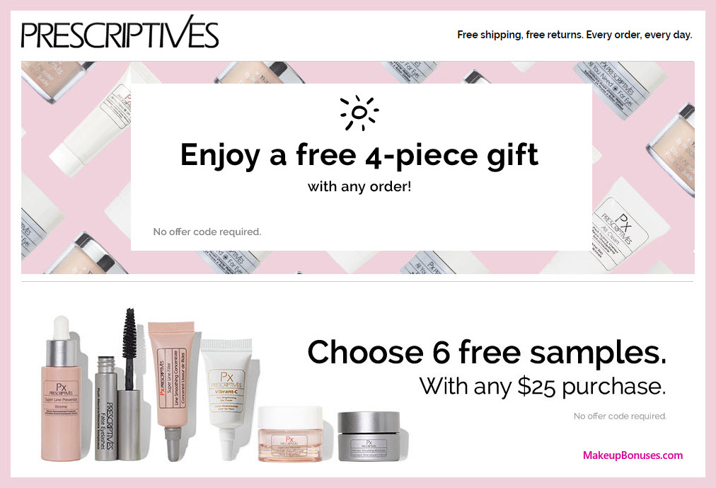 Receive a free 4-pc gift with purchase