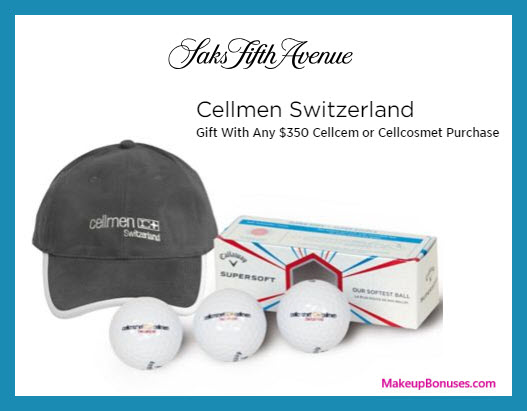 Receive a free 4-pc gift with $350 Cellmen Switzerland purchase