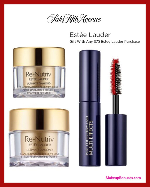 Receive a free 3-pc gift with $75 Estée Lauder purchase