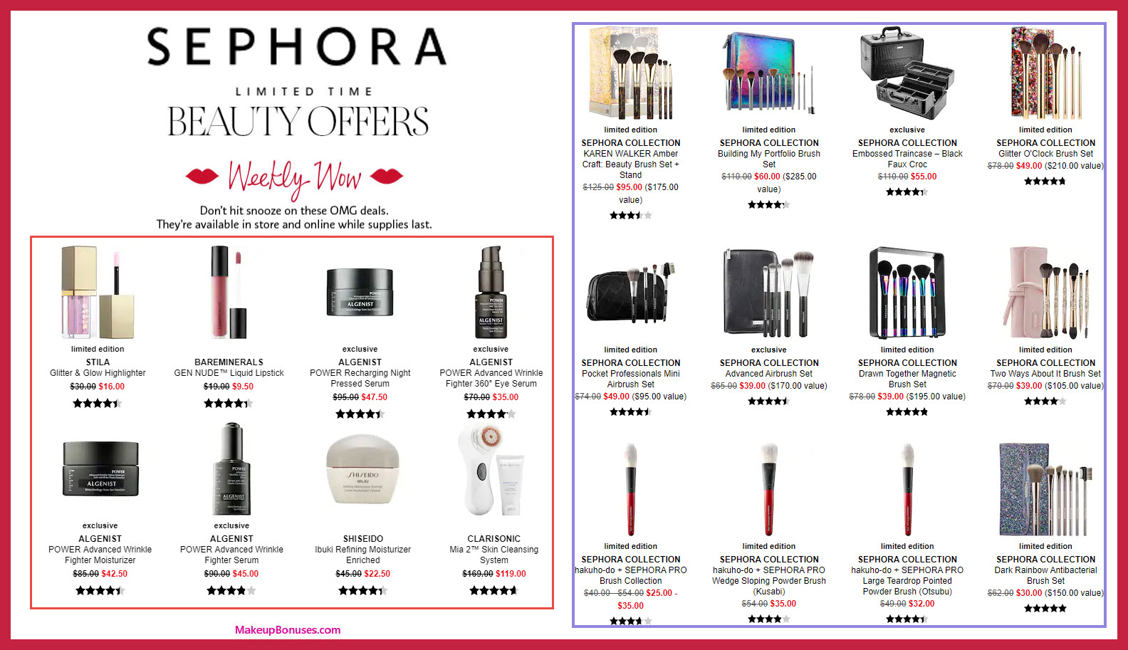 Sephora Discount Offers - MakeupBonuses.com