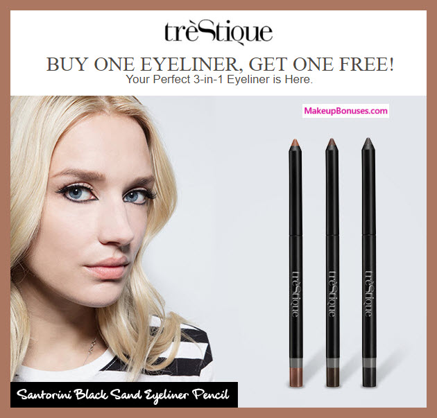 Receive a free 3-pc gift with 3 eyeliners purchase