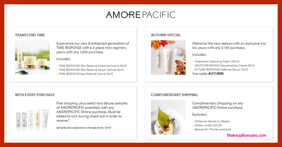 Receive a free 3-pc gift with $150 AMOREPACIFIC purchase #AMOREPACIFIC_US